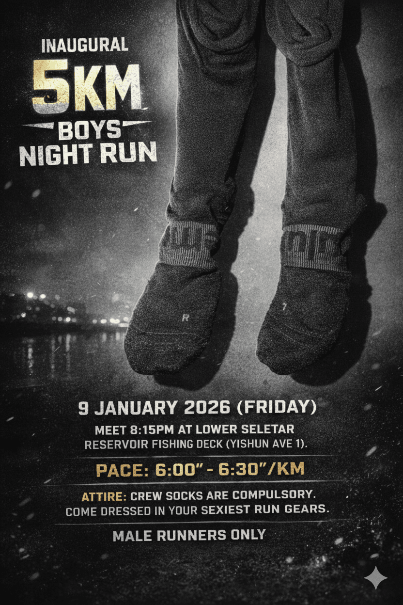Sweaty Socks RC: 5km Boys Night Run